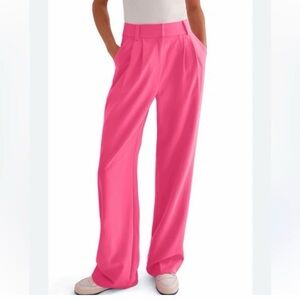 Favorite Daughter High Rise Wide Leg Pink Pants - Size 16